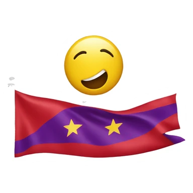 bandera roja amarilla y morada sticker