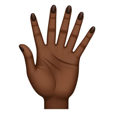 Make the ysl hand sign, but make the hand dark skin sticker