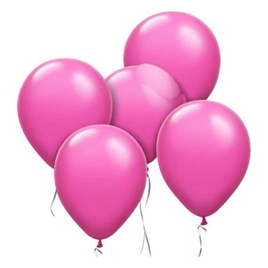 Pink balloons  sticker