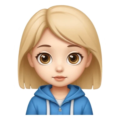 cute chibi cartoon, big eyes, soft shading, smooth gradients, clean outlines, high detail, caricature style sticker