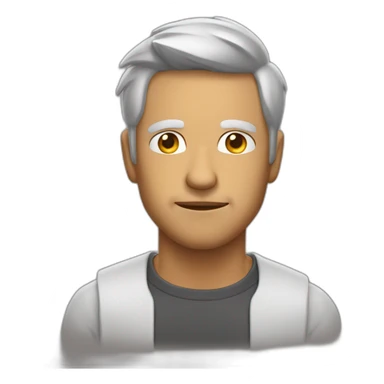 Hombre calvo sorprendido sticker