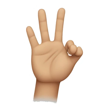 A hand with only one finger sticker