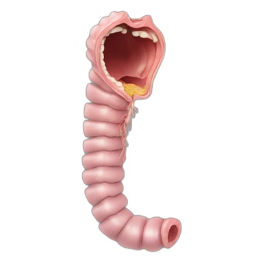 Esophagus anatomical sticker