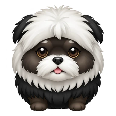 black shitzu sticker