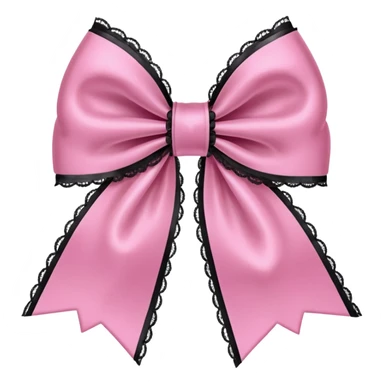 pink gothic bow sticker