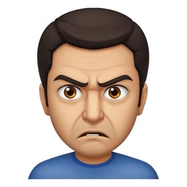 
angry Iranian man face sticker