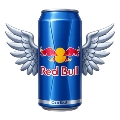 Red Bull with wings sticker