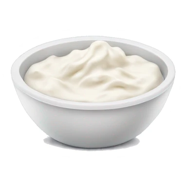 Bowl of dried yogurt  sticker