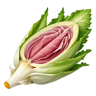 tranche de jambon enroulé autour d'une endive sticker