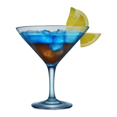 blue alcoholic cocktail
 sticker