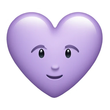 pastel purple rounded heart  sticker