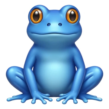 blue frog sticker