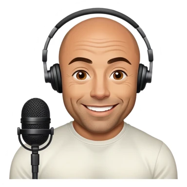 generate realistic detailed joe rogan podcast sticker
