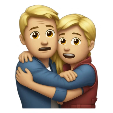 Urgent and Agressive hug sticker