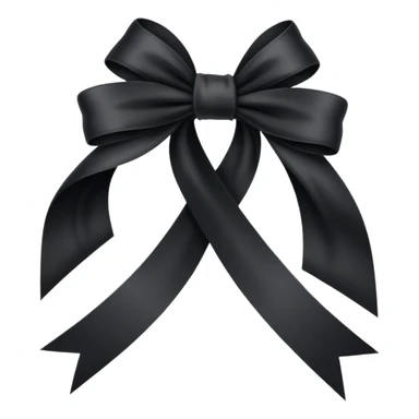 Lazo negro de luto sticker