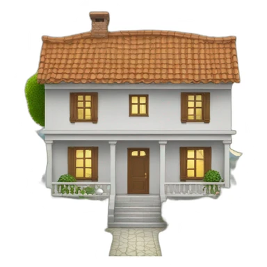 Casa con jardín sticker