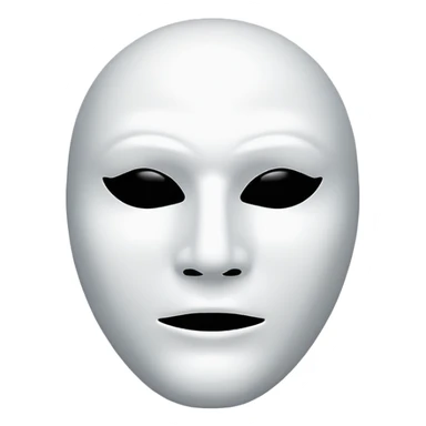 a white mask pack for face, without human's face sticker