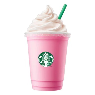 Aesthetic pink Starbucks drink pink drink sticker