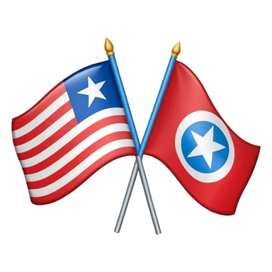 About a emoji flag hack combination with Puerto Rico + North Korea emoji flag combination flag hack as a flag image by photo and flag sticker
