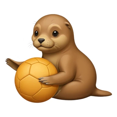 sealion with a ball emoji sticker