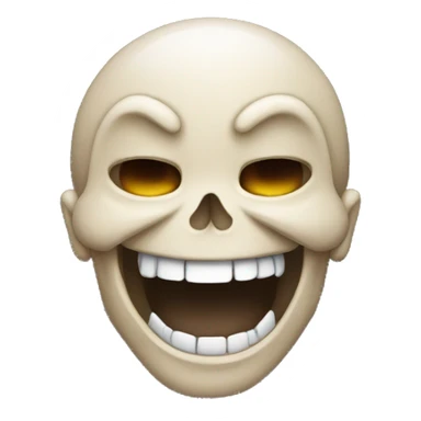 Skull emoji laughing sticker