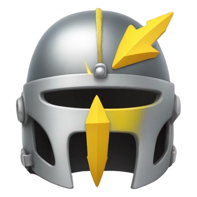 Hawaiian ikaikai helmet and yellow lightening bolt  sticker