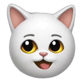 chat qui fait de l'ordinateur sticker