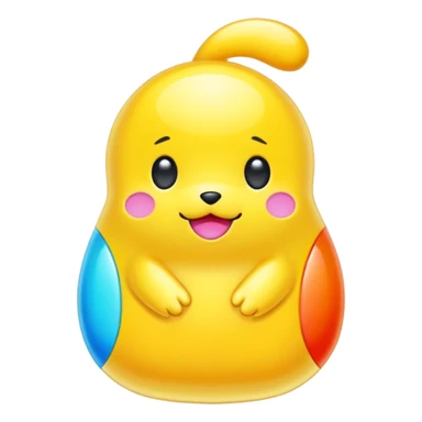 Tamagotchi ios app skeuomorphic sticker