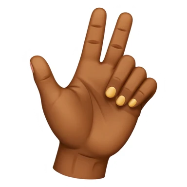 brown skin right hand, fist with thumb out, front view, emoji style sticker