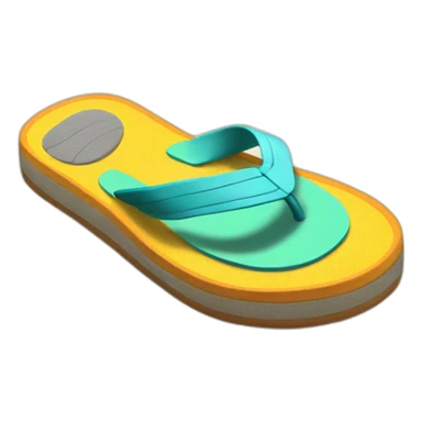 flip flop mobile sticker