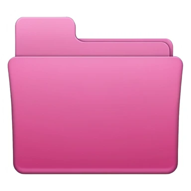 file folder pink without a face sticker