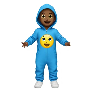 toddler jumpsuit blue sticker