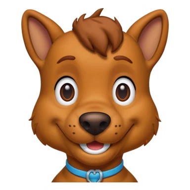 Scooby-Doo the famous dog character sticker