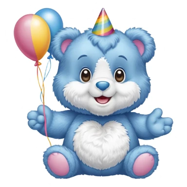 ￼ birthday wish care Bear sticker