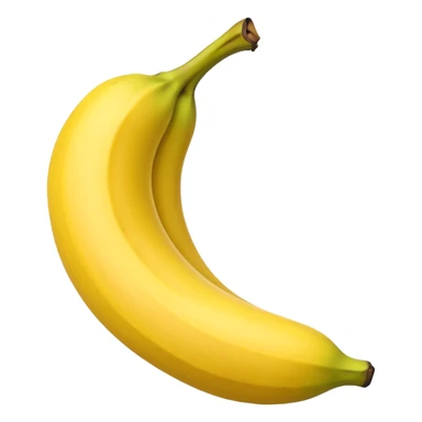 cartoon single banana emoji sticker