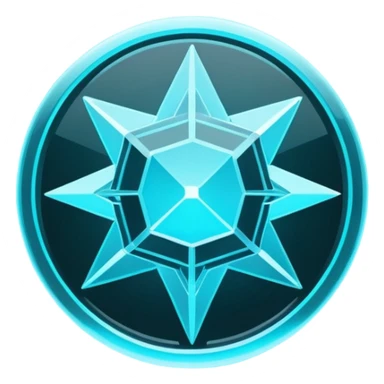 Minimal futuristic UI icon for "documentation", thin crystal lines, neon cyan glow, dark sci-fi interface style, flat symbol design, glass hologram effect, sharp geometry, centered, transparent background, no object, no cartoon, no pixel art, no 3D character, 100x100 px sticker