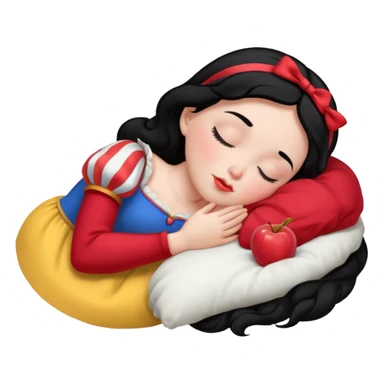 Sleeping Snow White sticker