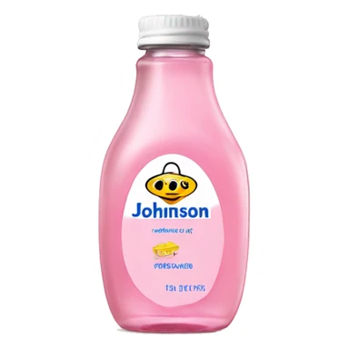 JOHNSON'S Baby oil pink bottle sticker