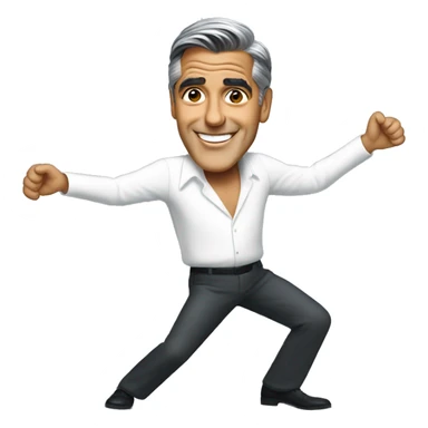 George clooney dancing sticker