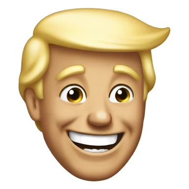Donal Trump laughing sticker