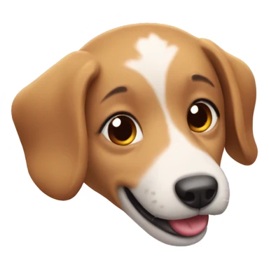 Una perrita azul sonriendo sticker