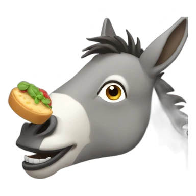 eating donkey sticker