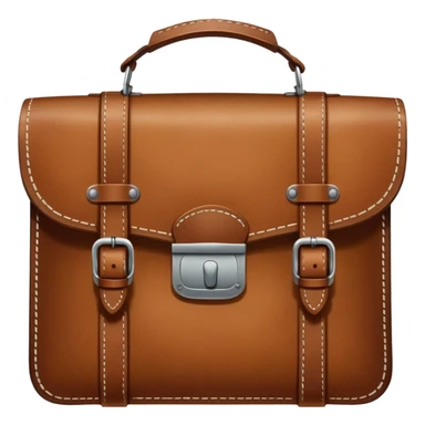 Borsa di pelle marrone vintage  sticker