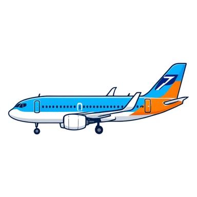 Scandinavian Airlines airplane with blue tail sticker