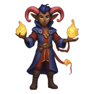 d&d tiefling sorcerer sticker
