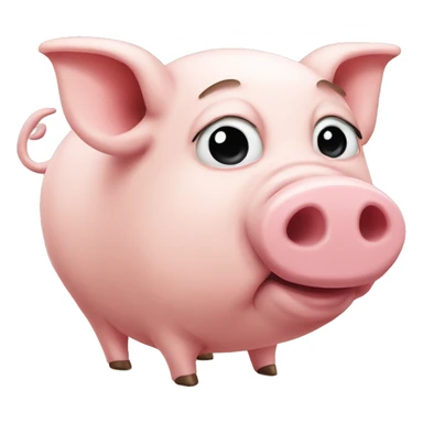 Schwein mit popo sticker