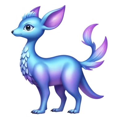 Shiny Dusk-Colored Fionbri-creature by Falvie (full body) sticker