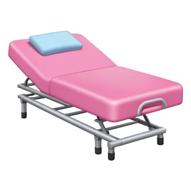cama de fisioterapia color rosa  sticker