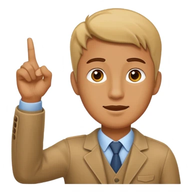 Mano señalando arriba sticker