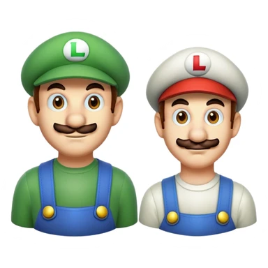 Mario and Luigi sticker